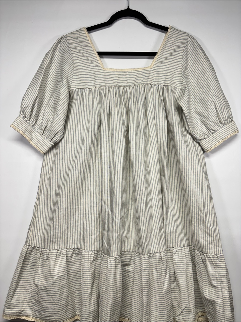 ✨Christy Dawn The Berkley Dress Blue Harvest Stripe Size M - Picture 9 of 16